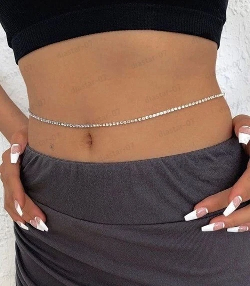Diamond clearance belly chain