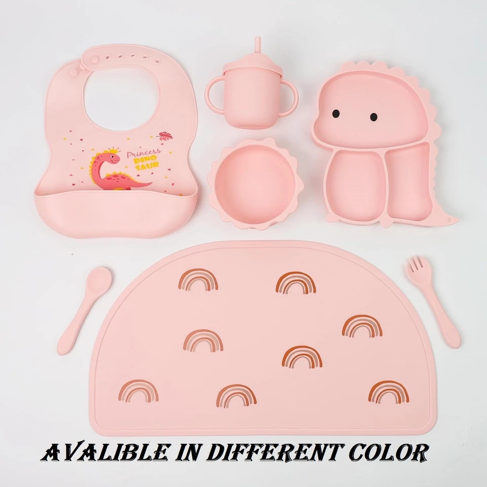 SHOPFORPOUND Baby Fütterung & Entwöhnung Silikon Set Saugschüssel & Teller perfekte Geschenke für Baby