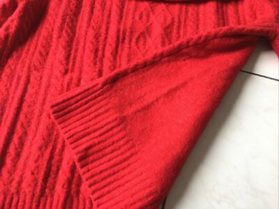 Pull En Laine Rouge H&M - Taille S/M/L - Occasion En Très Bon état, Coupe Classique