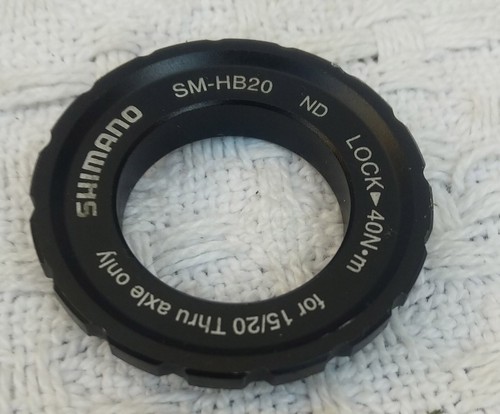 Bague De Verrouillage Centerlock Shimano SM-HB20 – Pour Axe Traversant 15/20 Mm, Rotor De Frein à Disque