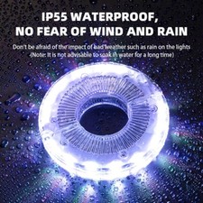 ROCKBROS Bike Wheel Hub Lights Flashlight Spoke Waterproof 7Color USB LED Safety