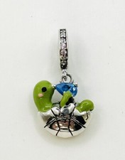 Baby Turtle Charm Pendant, 925 Sterling Silver