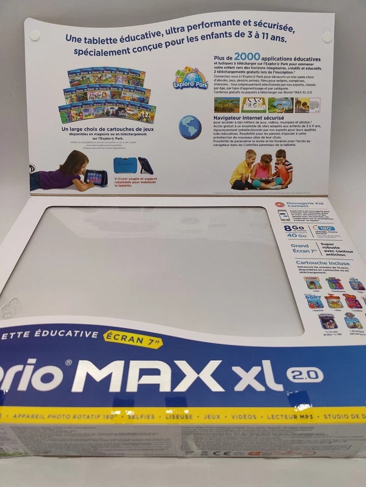 Vtech 80-194604 Storio MAX XL 2.0 Kindertablet, Blau Französische Version - Bild 2 von 4