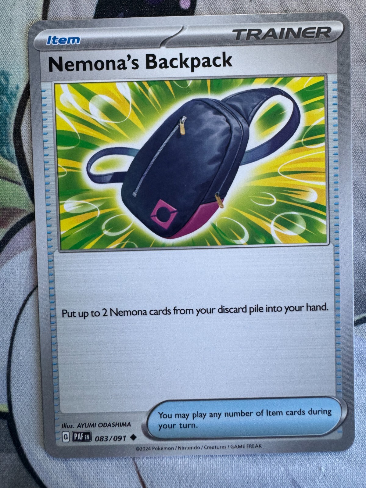 Nemona's Backpack Non Holo English Pokemon TCG BKZ525