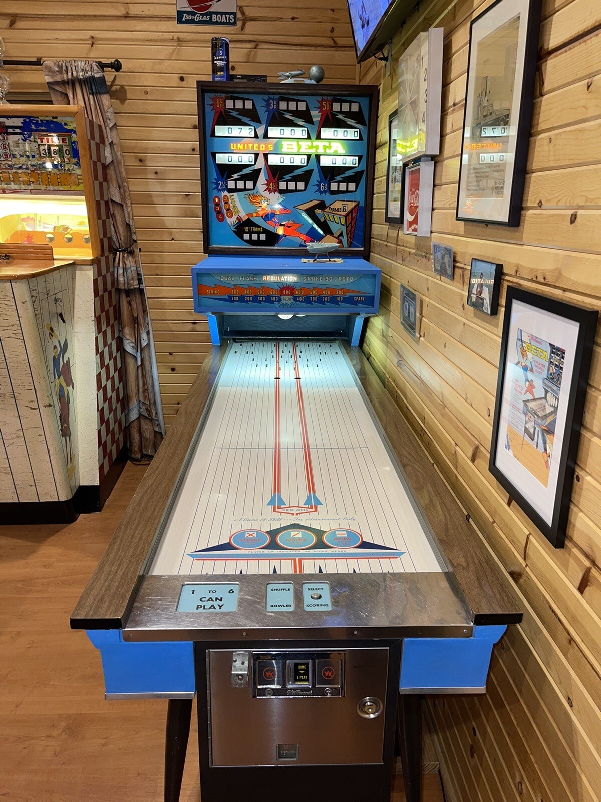 (1969) Beta Shuffle Alley Bowling Game by United Amusement Co. eBay
