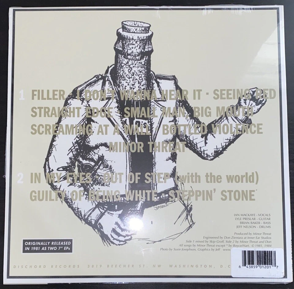 MINOR THREAT SILVER VINYL LP NEW SEALED MINT - Image 2 of 2