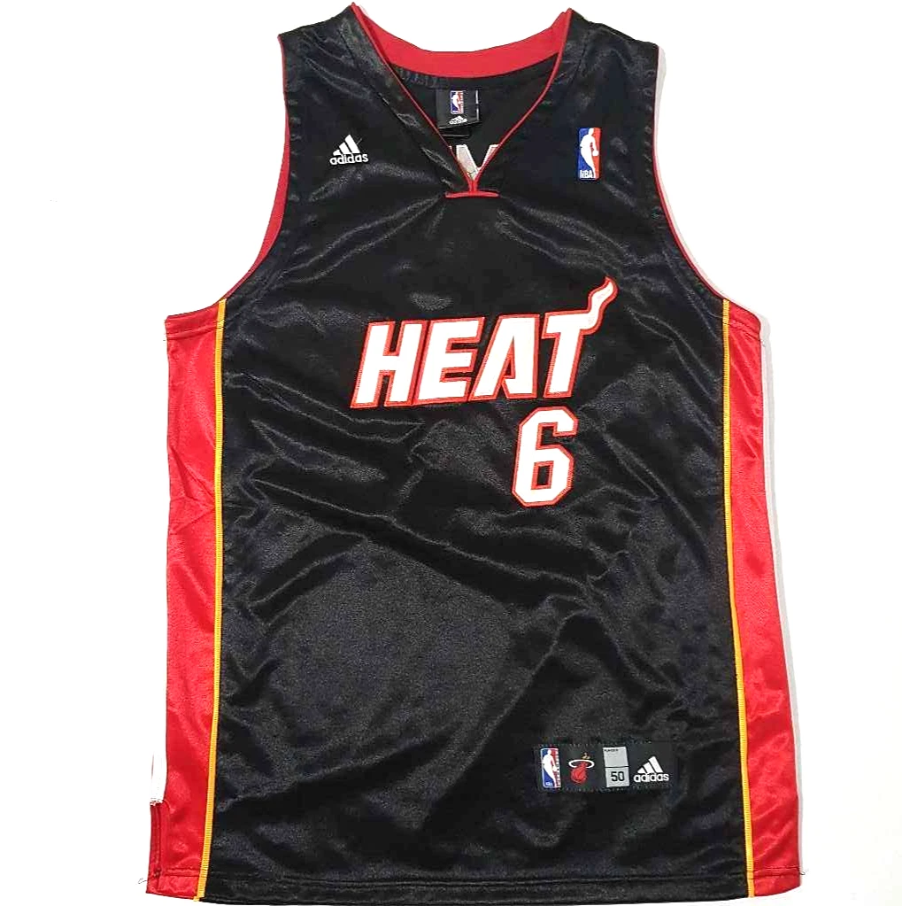 Adidas Miami Heat Trikot 6 Lebron james Basketball NBA Weiß Herren