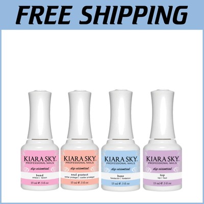 Essentials 4 Pack: Bond, Base, Seal Protect & Top Coat for Nail Art Success