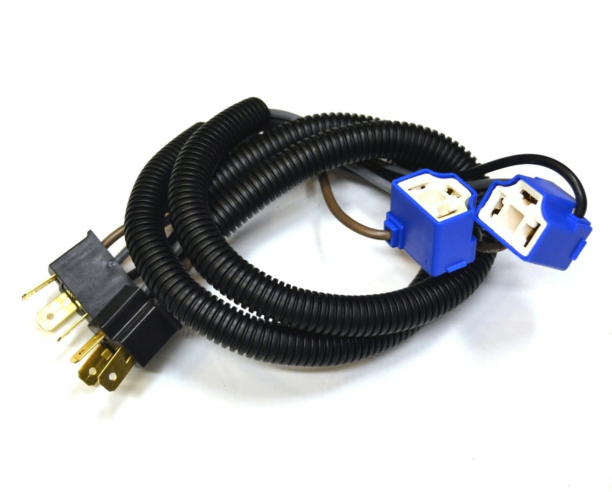 NHAUTP 2Pcs Original H4 Socket Female Plug Adapter Wiring Harness 9003 HB2 LED Headlight Lamp Base Connector