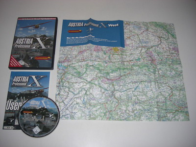 AUSTRIA PROFESSIONAL X PC DVD Add-On Microsoft Flugsimulator Sim X FSX FS