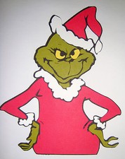Christmas Grinch Paper Die Cut Scrapbook Embellishement