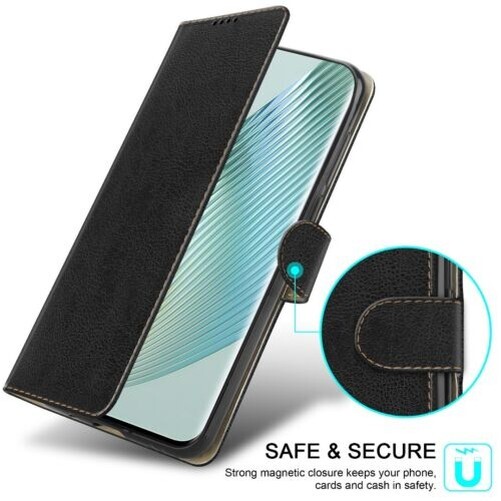MOJIA Étui pour Honor Magic5 Pro 5G (Magic 5 Pro), Premium PU Cuir