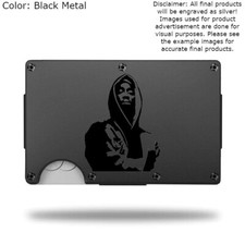 Custom TUPAC 2PAC Laser Engraved Wallet - Pick A Wallet Color