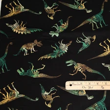 Camo Camouflage Dinosaur T-Rex Triceratops Cotton Fabric  1/2 Yard   #C8329