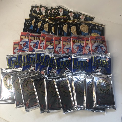 Special Sale (50) Sealed Vintage BASEBALL Card Pack Lot Unopened Packs