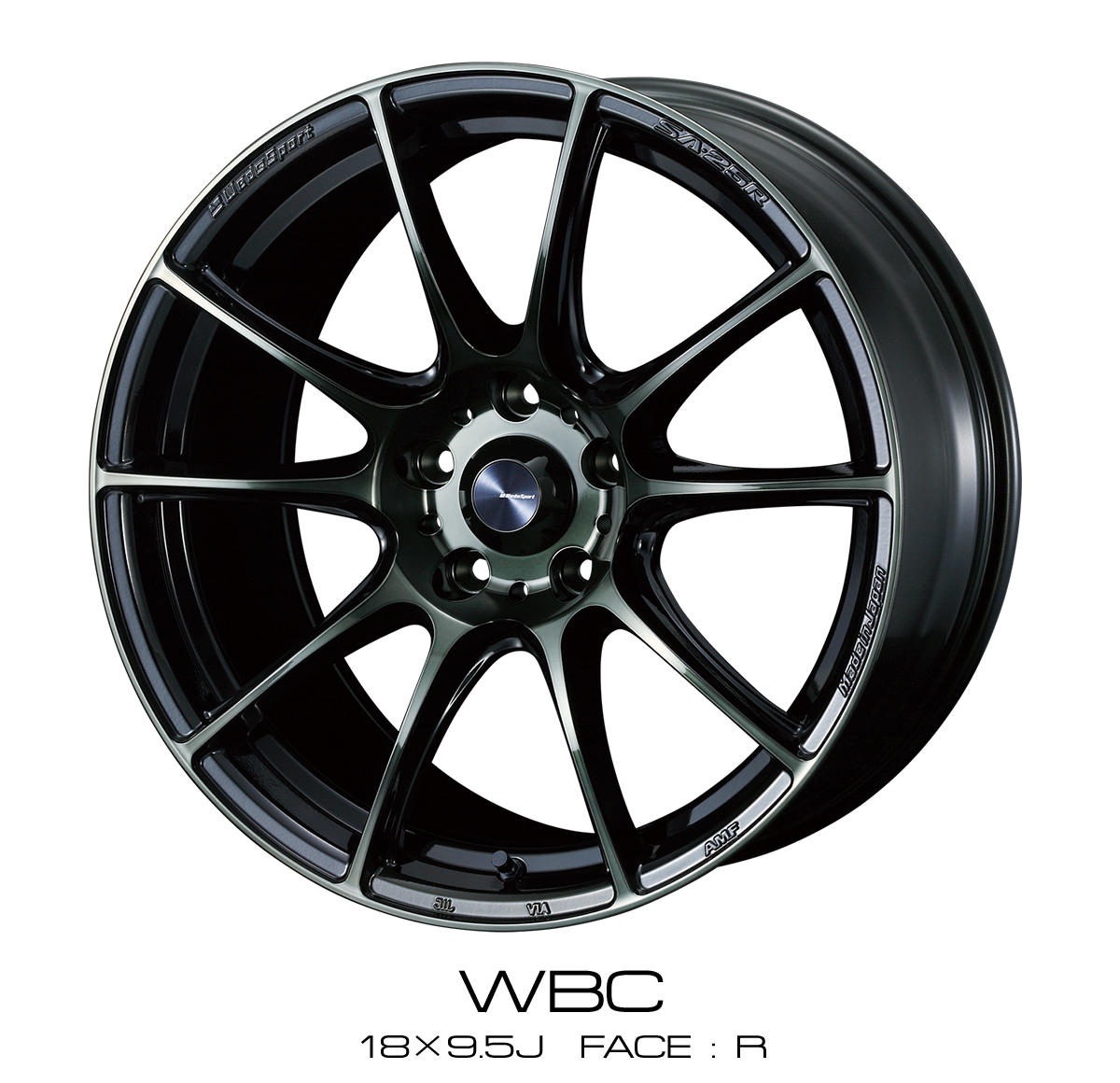 WEDS WedsSport SA-25R 18×9.5J 5H 114.3 +38 × DUNLOP DIREZZA DZ102 