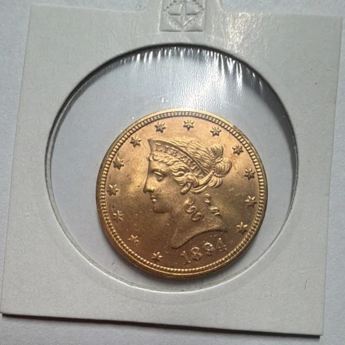 1894 $10 Gold Liberty Head Coin Pre-1933 US Collectible Uncertified