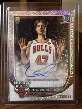Topps 25-26 Bowman Chrome Lachlan Olbrich RC Auto Speckle Refractor /299 #BCA-LO