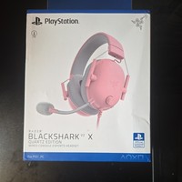 Playstaion Razer blackshark v2 X wired gaming headset in pink