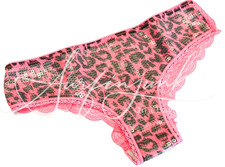 Victoria's Secret Vintage Panties Panty Small Low Rise Lace Back Hipster Sequin