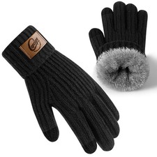 Winter Gloves for Men Women, Mens Gloves for Cold Weather Warm Thermal Fleece...