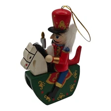 Queens Guard Solider Nutcracker on Rocking Horse READ!!