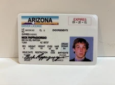 Nick Pappagiorgio Lampoon Vegas Vacation Movie Novelty ID License | Free Ship
