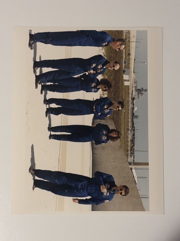 NASA STS-57 Ronald Grabe Addresses Media At Pad 39B Press Photo