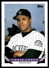 Chris Jones 1993 Topps Traded #102T Rockies MLB READ FREE SHIPPING AutographDen