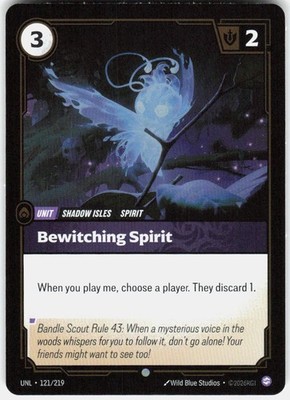 Bewitching Spirit Foil 121/219 Unleashed Riftbound League of Legends