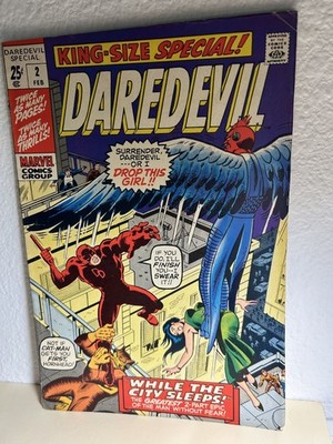 DAREDEVIL KING-SIZE SPECIAL #2 WALLY WOOD ART! BRONZE AGE GEM 1970