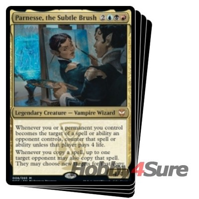 Parnesse, The Subtle Brush X4 M/NM Magic MTG Streets Of New Capenna: Commander