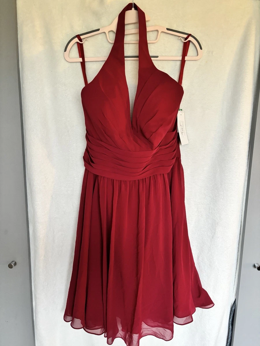 claret bridesmaid dresses uk AW Linn Dress