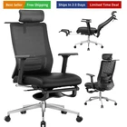 Ergonomic Office Chair, Adjustable Lumbar &Headrest, 3D Armrests, Silent Whee...