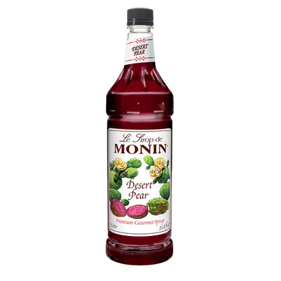 Monin - Desert Pear Syrup, Bold Flavor of Prickly 33.8 Fl Oz (Pack 1)