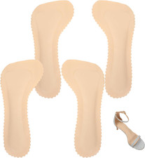 4 Pcs High Heel Cushion Inserts for Women Gel Arch Support Insoles for Flats Sho