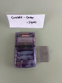 Nintendo Gameboy Color Console Clear Purple JUSCO Mario Limited Edition