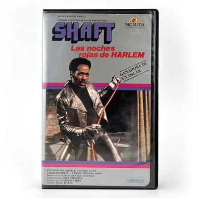 SHAFT LAS NOCHES ROJAS DE HARLEM 1971 RICHARD ROUNDTREE MAFIA BLAXPLOITATION VHS