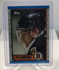 1989-90 Topps Ray Bourque #110 Boston Bruins HOF NHL Hockey 