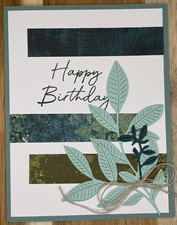 Stampin  Up Masculine Happy Birthday