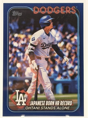 2024 Topps Update Shohei Ohtani Royal Blue Japanese Born HR Record #US123