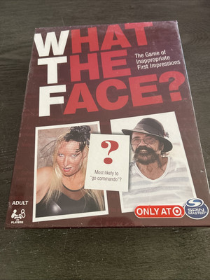 What The Face? Adult Game of Inappropriate First Impressions NEW Plastic is Wear