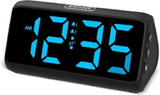 Netzu Digital Alarm Clocks for Bedrooms, Loud...