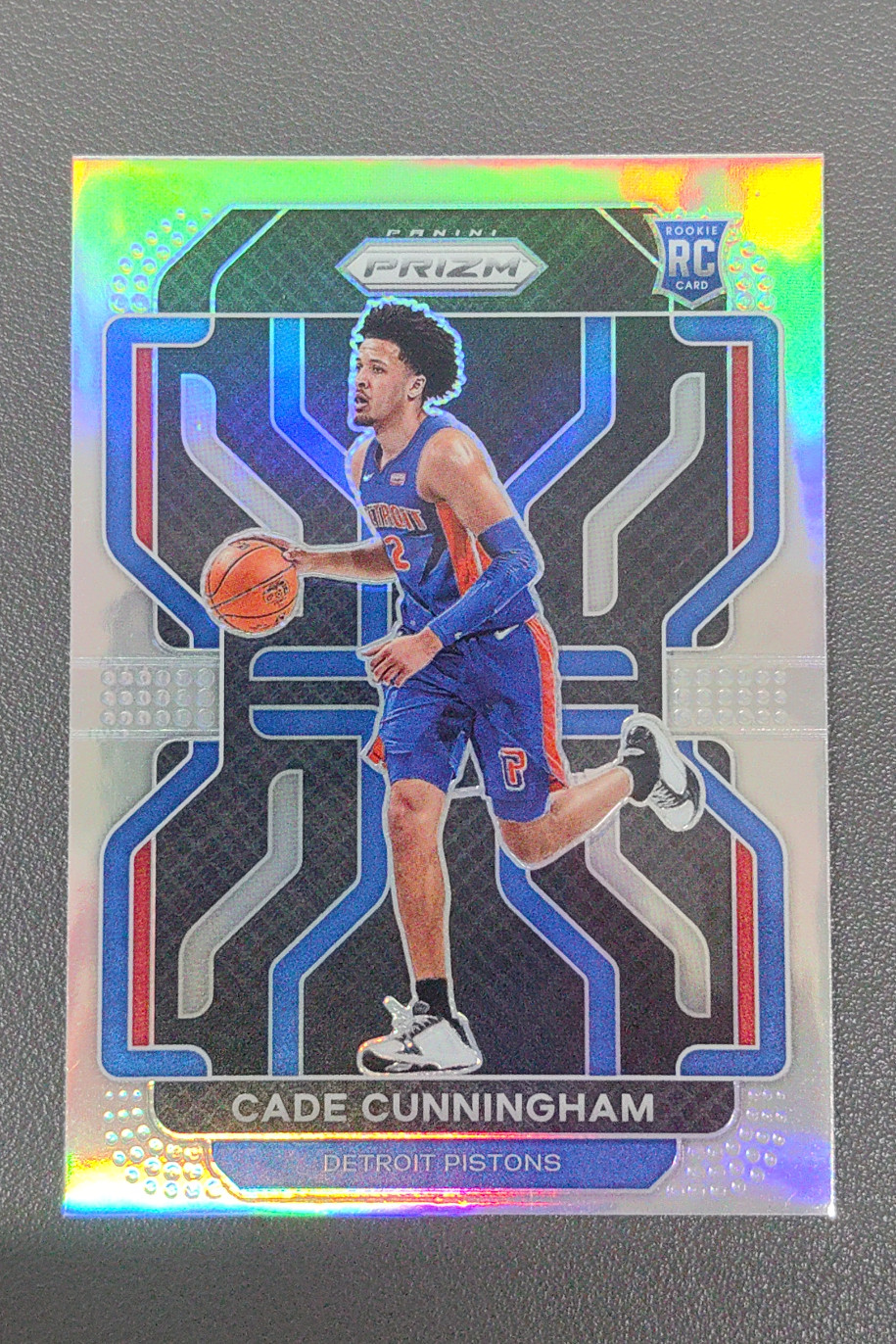 2021-22 Panini Prizm Cade Cunningham Silver Prizms RC Rookie #282 Pistons