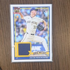 Topps 2026 Series 1 1991 Relics Jacob Misiorowski Rookie #91R-JMI Brewers