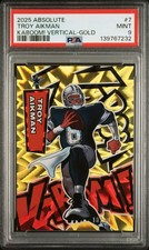 2025 Panini Absolute Kaboom! Vertical Troy Aikman #7 Gold /10 PSA 9 Mint