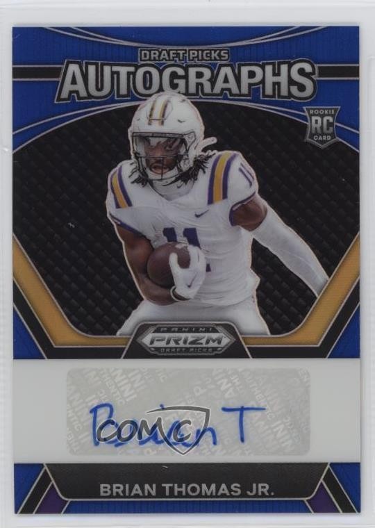 2024 Panini Prizm Draft Picks Blue /149 Brian Thomas Jr #DPA-BTJ Rookie Auto RC