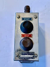 Square D Control Station Start Stop Push Button Stainless Steel 9001 TYC201