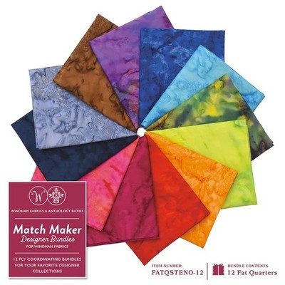Lava Solids x Stenographer's Notebook Fat Quarter Bundle by Windham