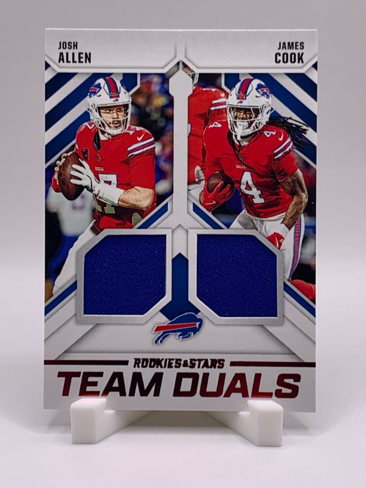 2025 Panini Rookies and Stars Team Duals Josh Allen James Cook Buffalo Bills